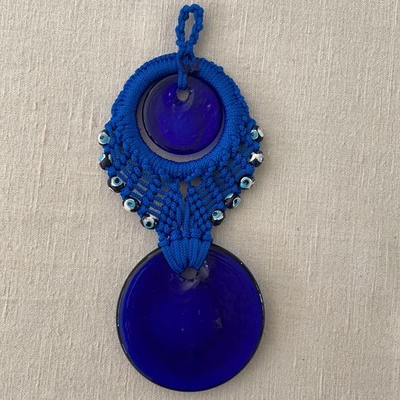 Turkish Evil Eye Macrame Home Wall Decoration - Picture 3 of 3